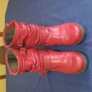 Eric Michael Laguna leather fur lined boots